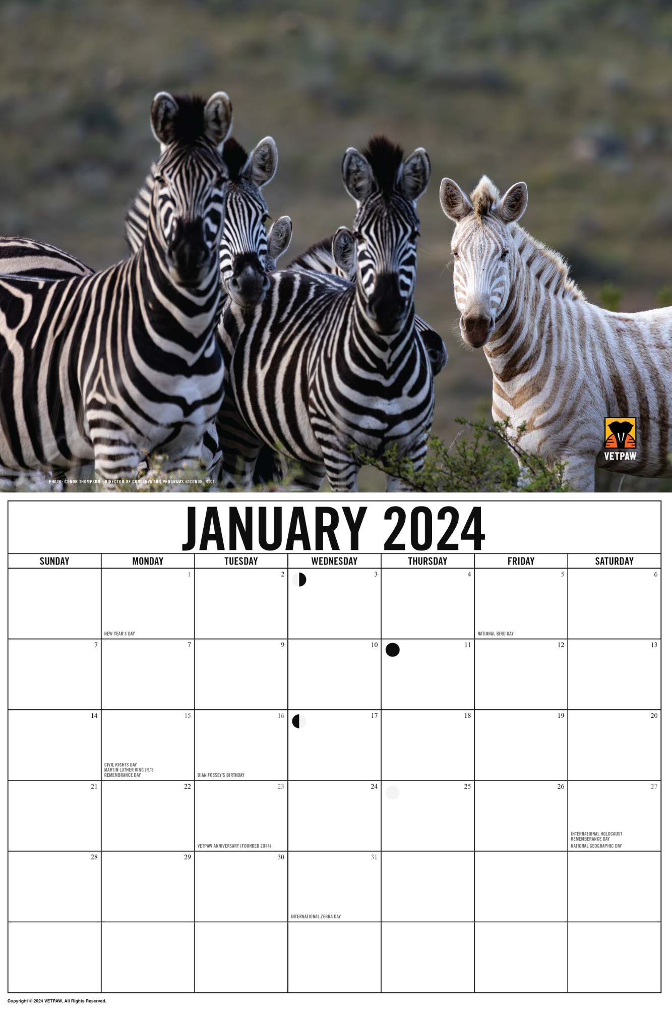 VETPAW Calendar 2024